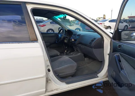 2001 Honda Civic Lx z USA, uszkodzony, nr VIN 1HGES15521L055352